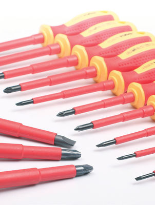 7 12 13-teiliger 1000V pH PZ Vde-Schraubenzieher-Satz mit Fall-dünnem Elektriker Insulated Straight Slotted