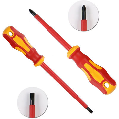 7 12 13-teiliger 1000V pH PZ Vde-Schraubenzieher-Satz mit Fall-dünnem Elektriker Insulated Straight Slotted