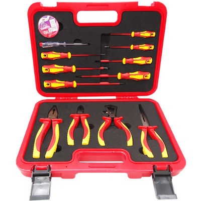 Landstreicher Vde-Werkzeug-Satz-Isolierspannungsprüfer-Aufkleber-Band-elektrischer Schraubenzieher 12 PCS-Satz