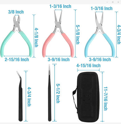 Berufsschmuck-Zange stellt für Verkaufs-Kohlenstoffstahl 6 in 1 Mini-DIY handgemacht ein