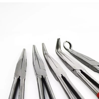 Nadel-Nasen-Zangen 45 Grad-Vde lange mit Bent Tipp Extra Long Angled-Clip-Kurve