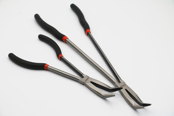 45 Grad-Winkel-Nadel-Nasen-Zangen-lange Strecke Bent Chain Nose Pliers 16&quot;