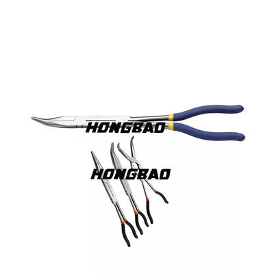 13&quot; Zangen der langen Strecke 4pc stellte doppeltes x-Gelenk Bent Nose Clip Holding 335mm ein
