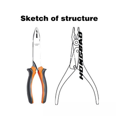 7 9 Zoll 8 Zoll Kombinations-Linienrichter Pliers isolierte Nipper Cutter Long Body