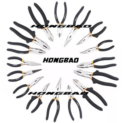 45#Carbon eingetauchter Stahlgriff 6&quot; 8&quot; hoch nicht Standardschulter amerikanischer Bent Nose Diagonal Combination Pliers