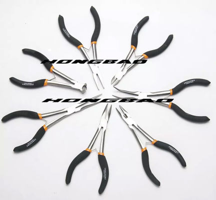 45#Carbon eingetauchter Stahlgriff 6&quot; 8&quot; hoch nicht Standardschulter amerikanischer Bent Nose Diagonal Combination Pliers