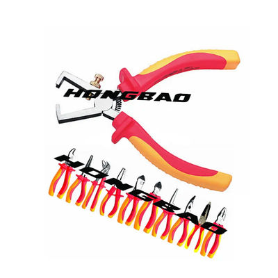 6&quot; 1000V eingetauchter Griff isolierte Universalspannungs-elektrischen Elektriker Wire Strip Pliers Abisolierzange-Pliers CRV 1000 V