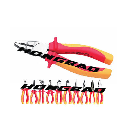 6&quot; 1000V isolierte Spitzzange 150mm CRV elektrische Holding-flache Nasen-glatten Rand Wechselstroms