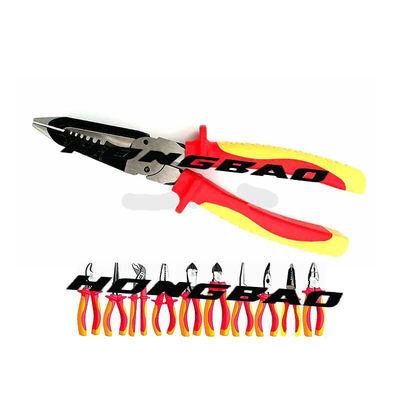 6 7 8&quot; isolierte Vde-Zange einstellte ergonomischer Griff-Griff 1000V CR-V elektrische Schnittzangen Wechselstroms