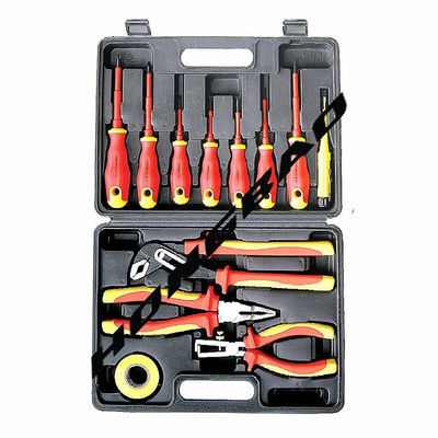 Landstreicher Vde-Werkzeug-Satz-Isolierspannungsprüfer-Aufkleber-Band-elektrischer Schraubenzieher 12 PCS-Satz