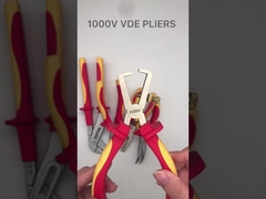 Vde 1000v isolierte Werkzeuge AWG-Lehre 22 18 14 Draht-Kräuselungszangen CRV 6